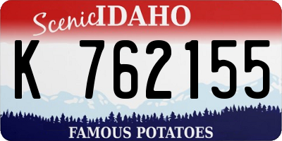 ID license plate K762155