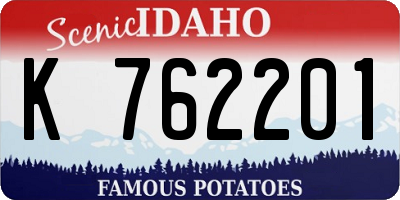 ID license plate K762201