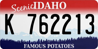 ID license plate K762213