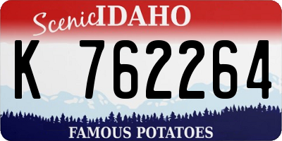 ID license plate K762264