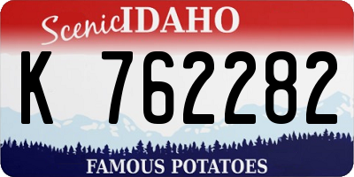 ID license plate K762282