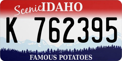 ID license plate K762395