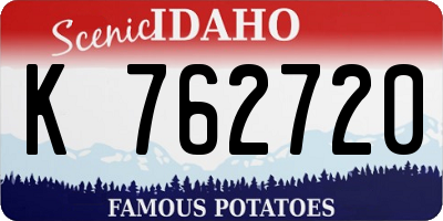 ID license plate K762720