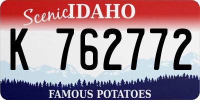 ID license plate K762772