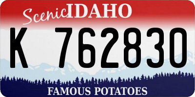 ID license plate K762830