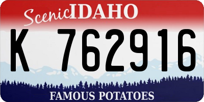 ID license plate K762916
