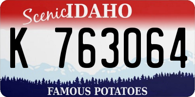 ID license plate K763064