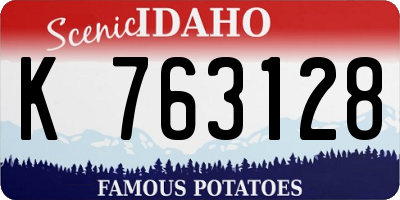 ID license plate K763128