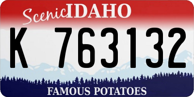 ID license plate K763132