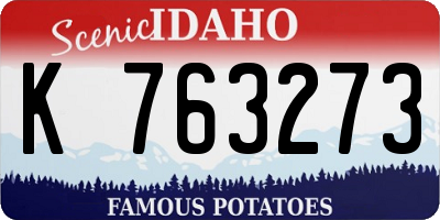 ID license plate K763273