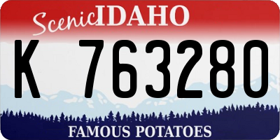 ID license plate K763280