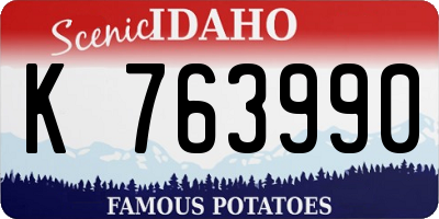 ID license plate K763990