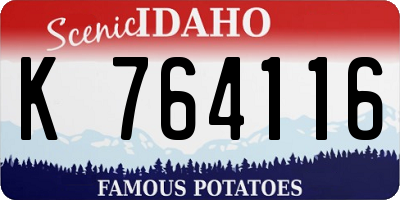 ID license plate K764116