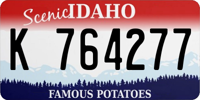 ID license plate K764277