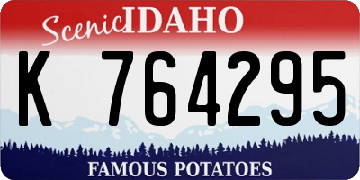 ID license plate K764295