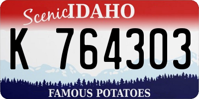 ID license plate K764303