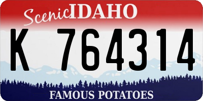 ID license plate K764314