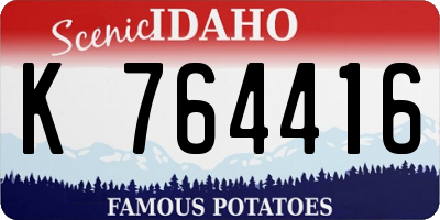 ID license plate K764416
