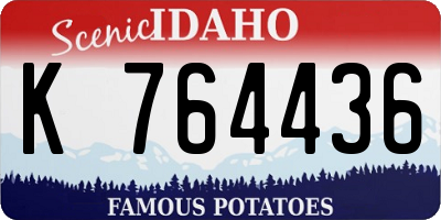 ID license plate K764436