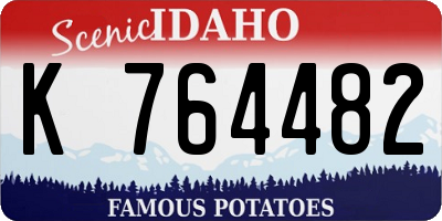 ID license plate K764482