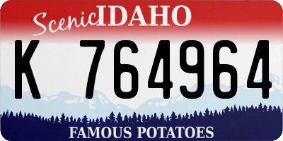 ID license plate K764964
