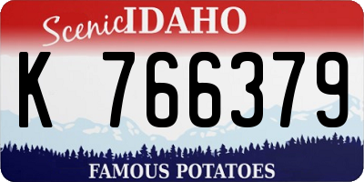 ID license plate K766379