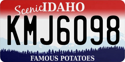 ID license plate KMJ6098