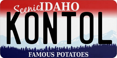 ID license plate KONTOL