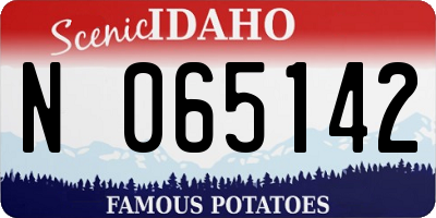 ID license plate N065142