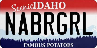 ID license plate NABRGRL