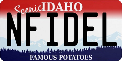 ID license plate NFIDEL