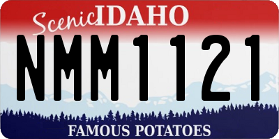 ID license plate NMM1121