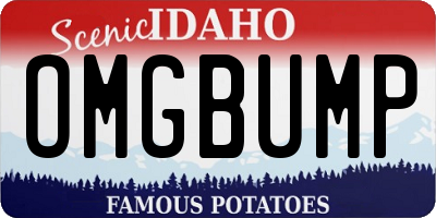 ID license plate OMGBUMP