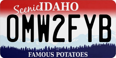 ID license plate OMW2FYB