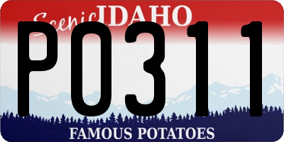 ID license plate P0311