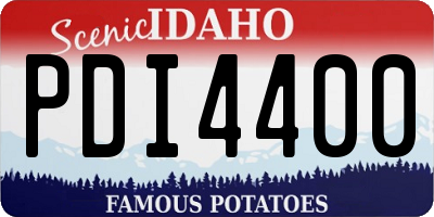 ID license plate PDI4400