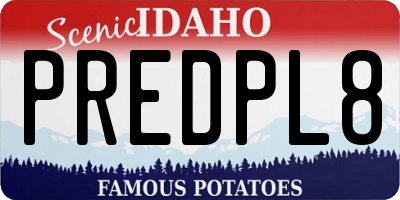 ID license plate PREDPL8