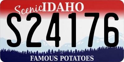 ID license plate S24176