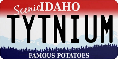 ID license plate TYTNIUM