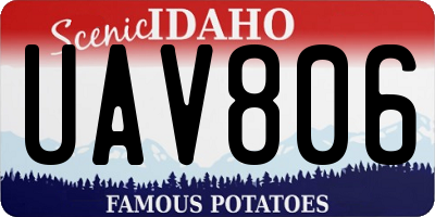 ID license plate UAV806