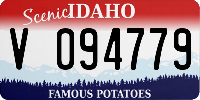 ID license plate V094779