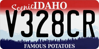 ID license plate V328CR