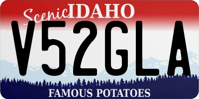 ID license plate V52GLA