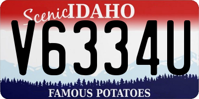 ID license plate V6334U