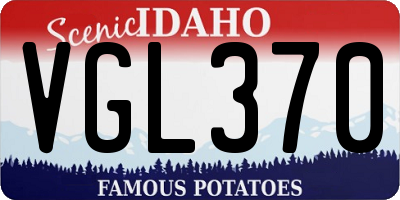 ID license plate VGL370