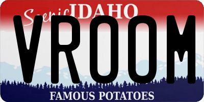 ID license plate VROOM