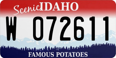 ID license plate W072611
