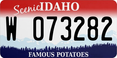 ID license plate W073282
