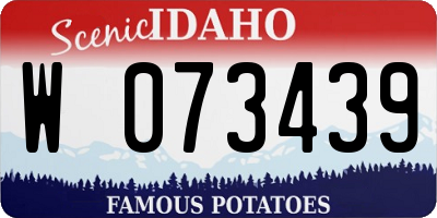 ID license plate W073439