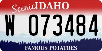 ID license plate W073484